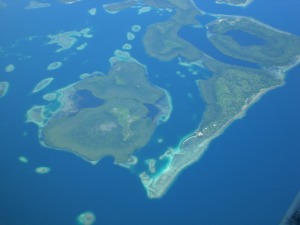 Arawe Islands seen on medivac